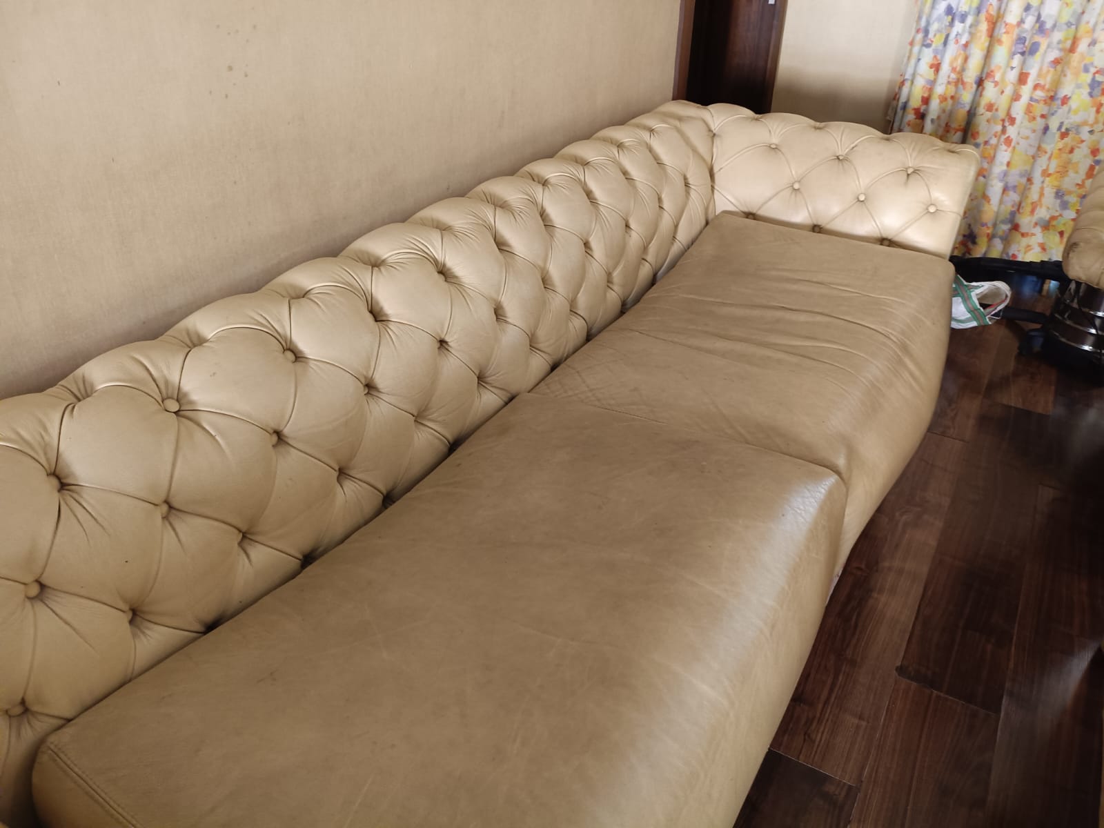 Sofa before cleaning